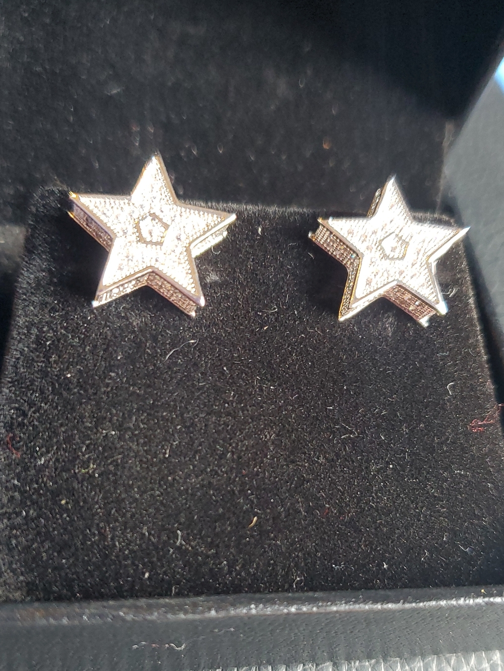 Silver Star Stud Earrings